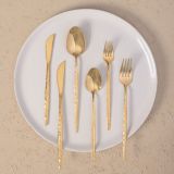 Set Posate oro set da 36 Adatto per Lavastoviglie, - Nimesira