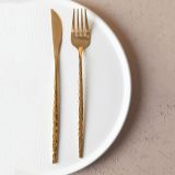 Set Posate oro set da 36 Adatto per Lavastoviglie, - Nimesira