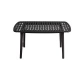 Set salotto da esterno Arbia, Salottino outdoor, Set da balcone o giardino, Composizione soggiorno per esterni, Made in Italy, Antracite
