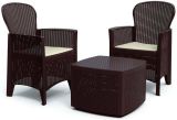 Set salotto da esterno Dakain, 100% Made in Italy, Marrone