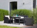 Set salotto da esterno Joliette, 129x62 h77 cm, Antracite