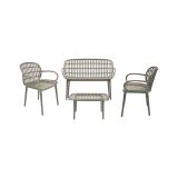 Set salotto da esterno Jurij, Tortora