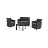 Set salotto da esterno Nepean, 113x65 h74 cm, Antracite