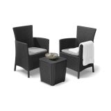 Set salotto da esterno Viking, 62x60 h89 cm, Antracite