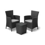 Set salotto da esterno Viking, 62x60 h89 cm, Antracite
