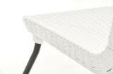 Set salotto esterno 2 poltrone 1 tavolino bianco - Canmore
