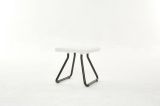 Set salotto esterno 2 poltrone 1 tavolino bianco - Canmore