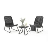 Set salotto esterno 2 posti e 1 tavolo antracite - Canmore