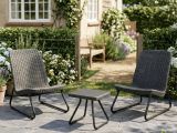 Set salotto esterno 2 posti e 1 tavolo antracite - Canmore