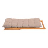 Set salotto giardino 2 posti e 1 tavolino basso marrone - Leni