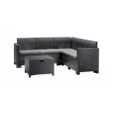 Set salotto giardino divano angolare antracite - Somnus