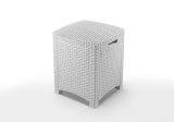 Set salotto giardino poltrone effetto rattan bianco - Armin
