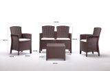 Set salotto giardino poltrone effetto rattan marrone - Asiak