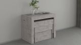 Set tavolo cucina estensibile e 2 panche estensibili grigio 12 posti - Auditore
