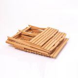 Set Tavolo e Sedie Marrone 4 Posti Dimensione Tavolo 80x60h72 cm, Dimensione Seduta 40x30h81 cm - Fanano