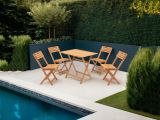 Set Tavolo e Sedie Marrone 4 Posti Dimensione Tavolo 80x60h72 cm, Dimensione Seduta 40x30h81 cm - Fanano