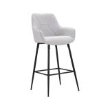 Sgabello alto moderno con seduta imbottita 55x55x109h cm - Moore