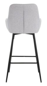 Sgabello alto moderno con seduta imbottita 55x55x109h cm - Moore