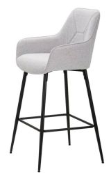Sgabello alto moderno con seduta imbottita 55x55x109h cm - Moore