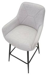 Sgabello alto moderno con seduta imbottita 55x55x109h cm - Moore