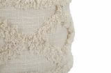 Sgabello classico rivestito in tessuto 35x35x40h cm bianco - Bridges