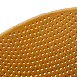 Sgabello Giallo Senape Nero set da 2 Indoor-outdoor Seduta Traforata Altezza Seduta 75 cm 51x82x58h cm, Materiale Struttura in Metallo - Trong