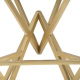 Sgabello Nero oro Imbottito Colore Struttura oro 40x40x75h cm, Materiale Struttura in Metallo - Datipa