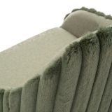 Sgabello Verde Imbottito set da 2 con Schienale 52x46x111h cm, Materiale Struttura in Legno Nobilitato - Spiti