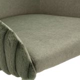Sgabello Verde Imbottito set da 2 con Schienale 52x46x111h cm, Materiale Struttura in Legno Nobilitato - Spiti