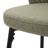 Sgabello Verde Nero Imbottito Colore Struttura Nero 52x59x108h cm, Materiale Struttura in Legno Nobilitato - Guadal