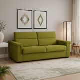 Sofà elegante verde 225x95x100h cm - Cantu