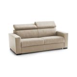 Sofà sfoderabile beige 180x95x85h cm - Aggius