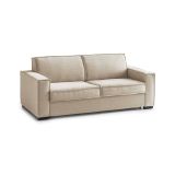 Sofa con braccioli beige 220x95x90h cm - Diopside