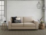 Sofa con braccioli beige 220x95x90h cm - Diopside