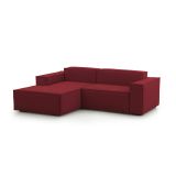Sofa con braccioli rosso 220x170x70h cm - Alhoa