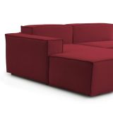 Sofa con braccioli rosso 220x170x70h cm - Alhoa