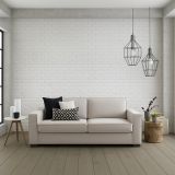 Sofa con braccioli tortora 220x95x90h cm - Diopside