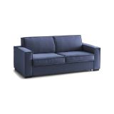 Sofa con penisola blu 200x95x90h cm - Abernathy