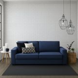 Sofa sfoderabile blu 220x95x90h cm - Diopside