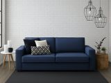 Sofa sfoderabile blu 220x95x90h cm - Diopside