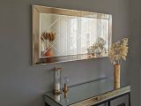 Specchio a scacchi argento 130x62h cm - Pagani