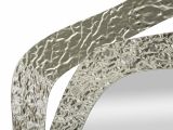 Specchio Abacaxis, Specchiera, Articolo d'arredo a muro, Decorazione con specchio, 66x6 h75 cm, Argento