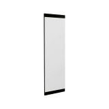 Specchio Acamar, Specchiera, Articolo d'arredo a muro, Specchio con cornice, 40x2h120 cm, Nero