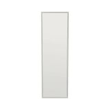 Specchio Alp, Specchiera, Articolo d'arredo a muro, Specchio con cornice, 50x2h160 cm, Bianco