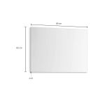 Specchio antracite 80x65h cm - Cile