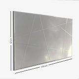 Specchio argento 130x62h cm - Caposele