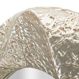 Specchio Argento Trasparente Cornice Effetto Materico Forma Ovale 104x104h cm, Tipologia a Parete - Dafateda