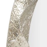 Specchio Argento Trasparente Cornice Effetto Materico Forma Ovale 88x128h cm, Tipologia a Parete - Daga
