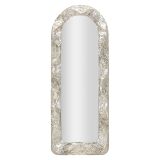 Specchio Argento Trasparente Cornice Effetto Materico Forma Rettangolare 61x160h cm, Tipologia a Parete - Dadava