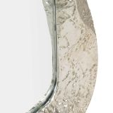 Specchio Argento Trasparente Cornice Effetto Materico Forma Rettangolare 70x161h cm, Tipologia a Parete - Dagalito